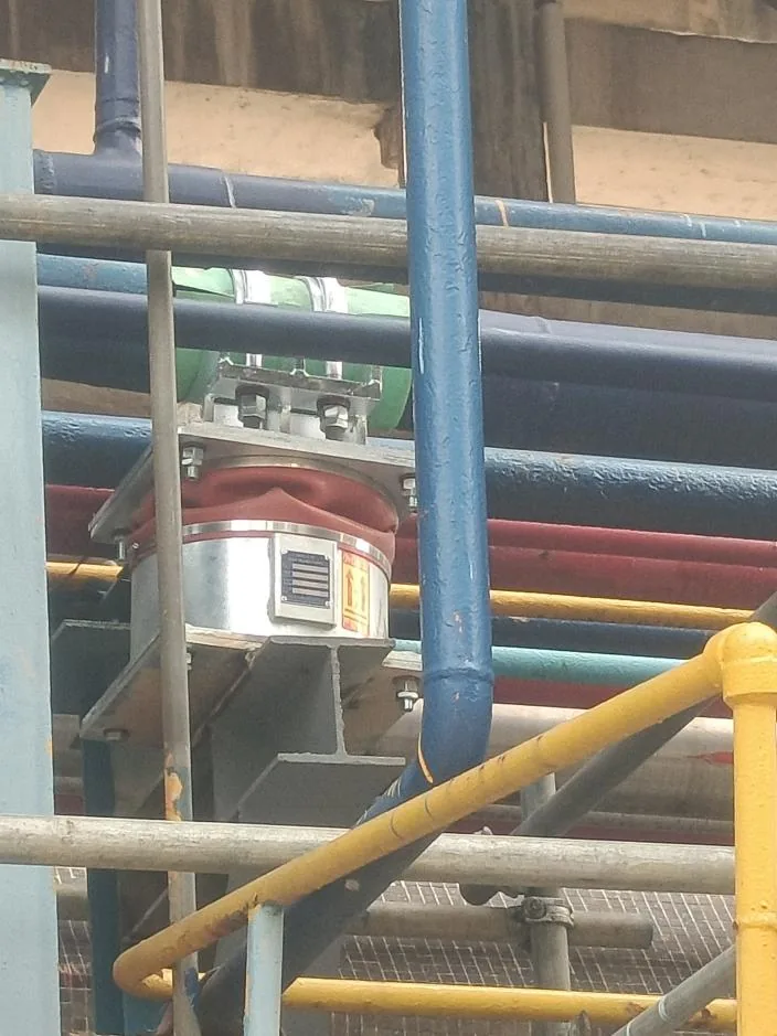 Installed support unit behind access rails in an anonymized petrochemical facility