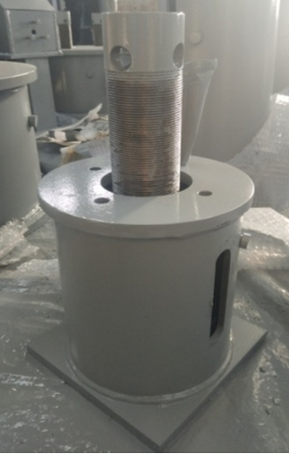 Standard base-mounted variable spring support with welded casing and threaded load column